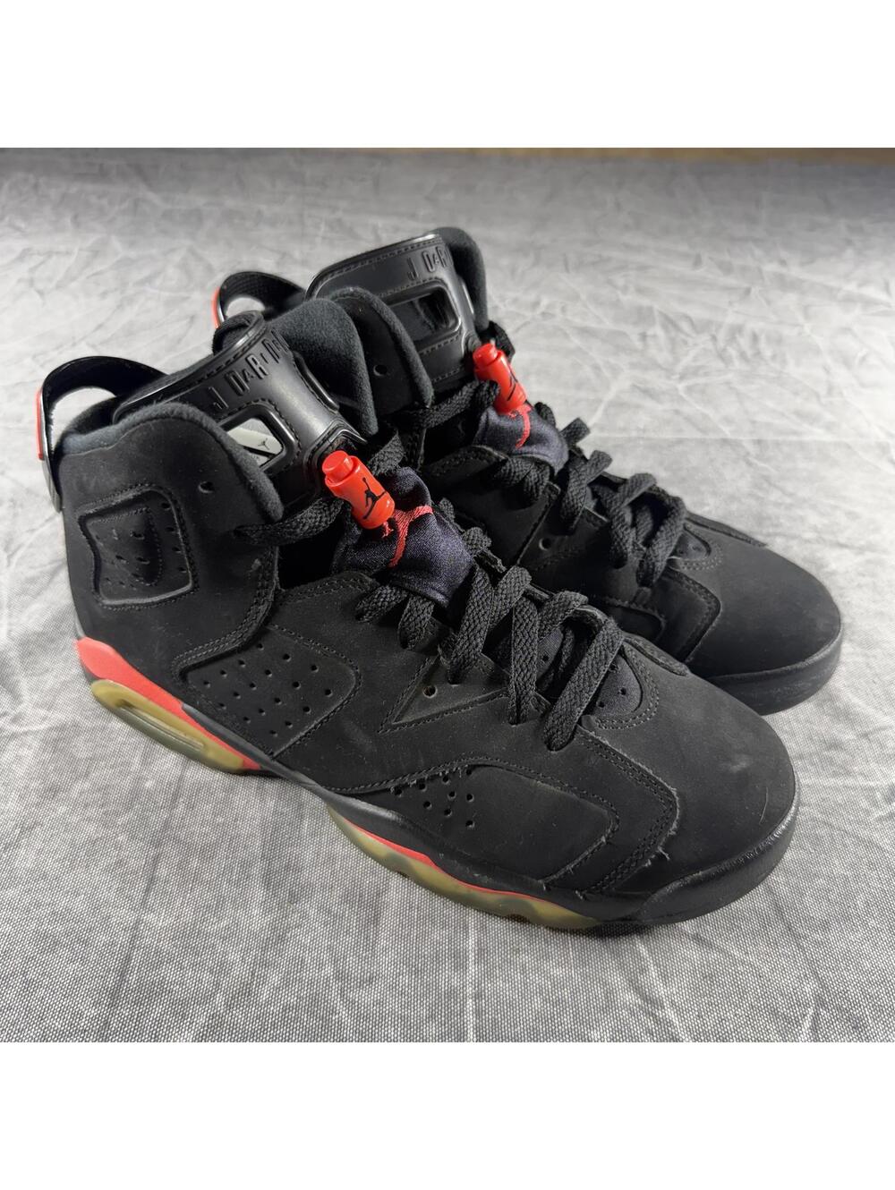 Jordan 6 Shoes 6.5Y Black 2014 Retro Infrared VINTAGE